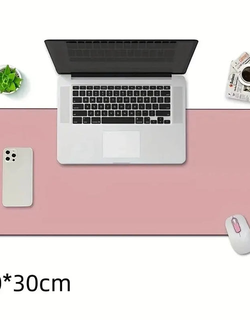 Load image into Gallery viewer, 1 Pcs Large Size 60*30Mm Office Desk Protector Mat PU Leather Waterproof Mouse Pad Desktop Keyboard Desk Pad Gaming Mousepad
