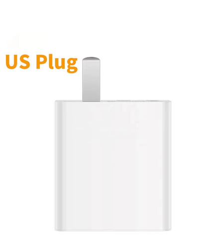33W USB Fast Charger Quick Charge 3.0 USB Type C Cable 6A for Xiaomi Redmi Note 13/12 Iphone Samsung Mobile Phone Charge Adapter