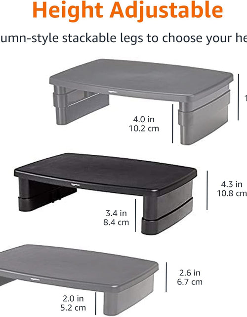 Load image into Gallery viewer, Adjustable Computer Monitor Riser Desk Stand

