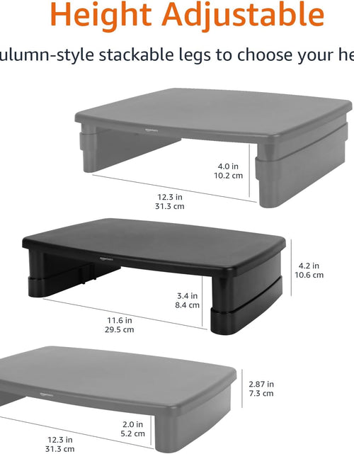 Load image into Gallery viewer, Adjustable Computer Monitor Riser Desk Stand
