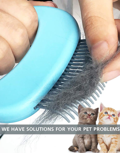 Load image into Gallery viewer, Gentle Cat Grooming Comb Massager - Pet Hair Remover Nail Clipper Cat Puppy Rabbit Pet Shell Massage Deshedding Grooming Shedding Trimming Soft Tools Removing/Loosing Matted Fur Knots Tangles Painless
