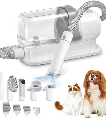Dog Grooming Vacuum & Pet Grooming Kit with 2.3L Capacity Larger Pet Hair Dust Cup Dog Brush Vacuum for Pet Hair Vacuum Cleaner