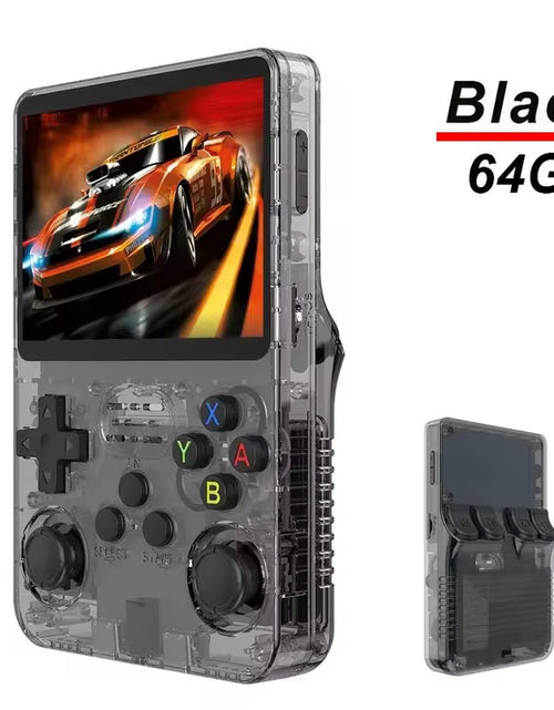 Load image into Gallery viewer, R36S Handheld Game Console 3.5Inch IPS Screen 128G Classic Retro Games Consoles Arkos System Portable Pocket Video Game Player

