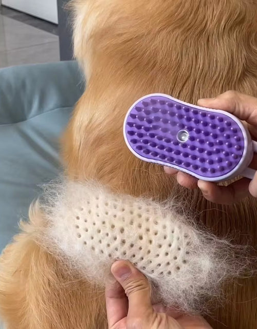 Load image into Gallery viewer, New Pet Spray Comb for Cats and Dogs Pet Electric Spray Hair Removal Comb One Key Spray Anti-Flying Massage Brush, Clean Massage
