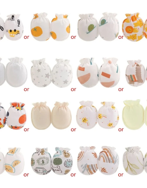 Load image into Gallery viewer, 5Pairs 0-3Month Newborn Baby Anti-Scratch Gloves Infant Boy Girl Unisex Mittens Baby Accessories

