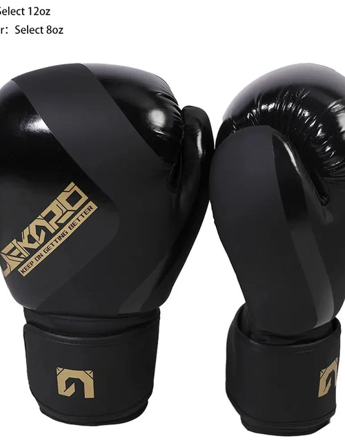 Load image into Gallery viewer, Adult Professional 12Oz Boxing Training Gloves Boxing Gloves Muay Thai Sanda Fighting Gloves for Men and Women Lekaro Boy Gift
